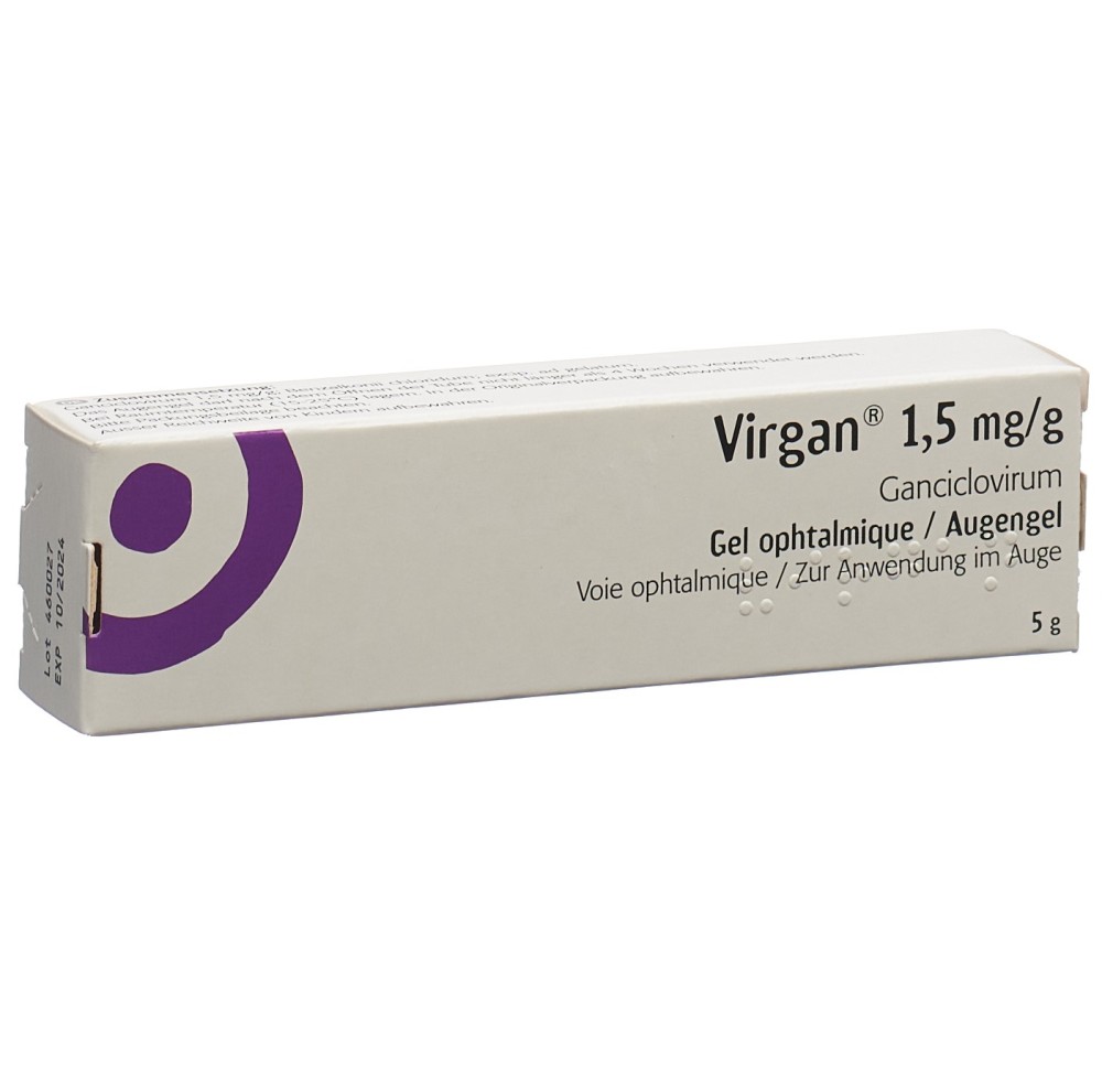 VIRGAN gel opht 1.5 mg/g tb 5 g