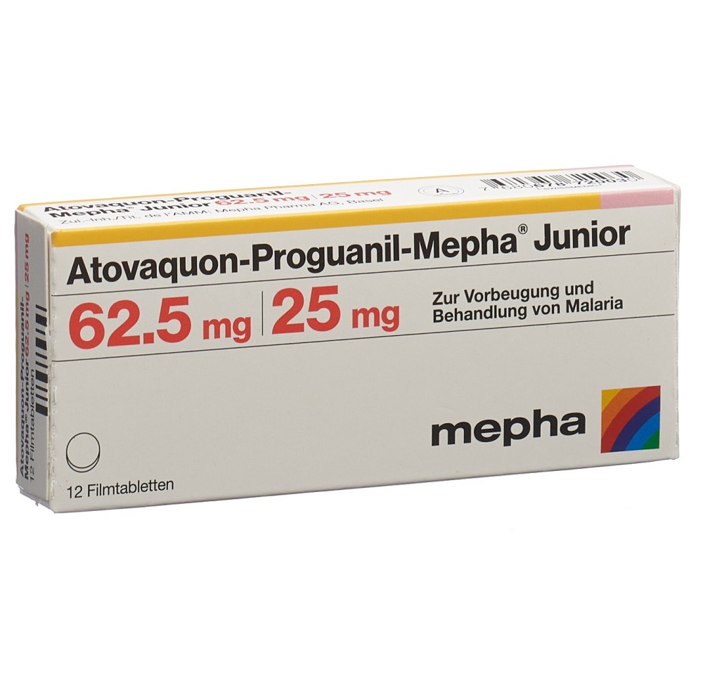 ATOVAQUON PROGUANIL Mepha Junior 62.5/25 12 pce