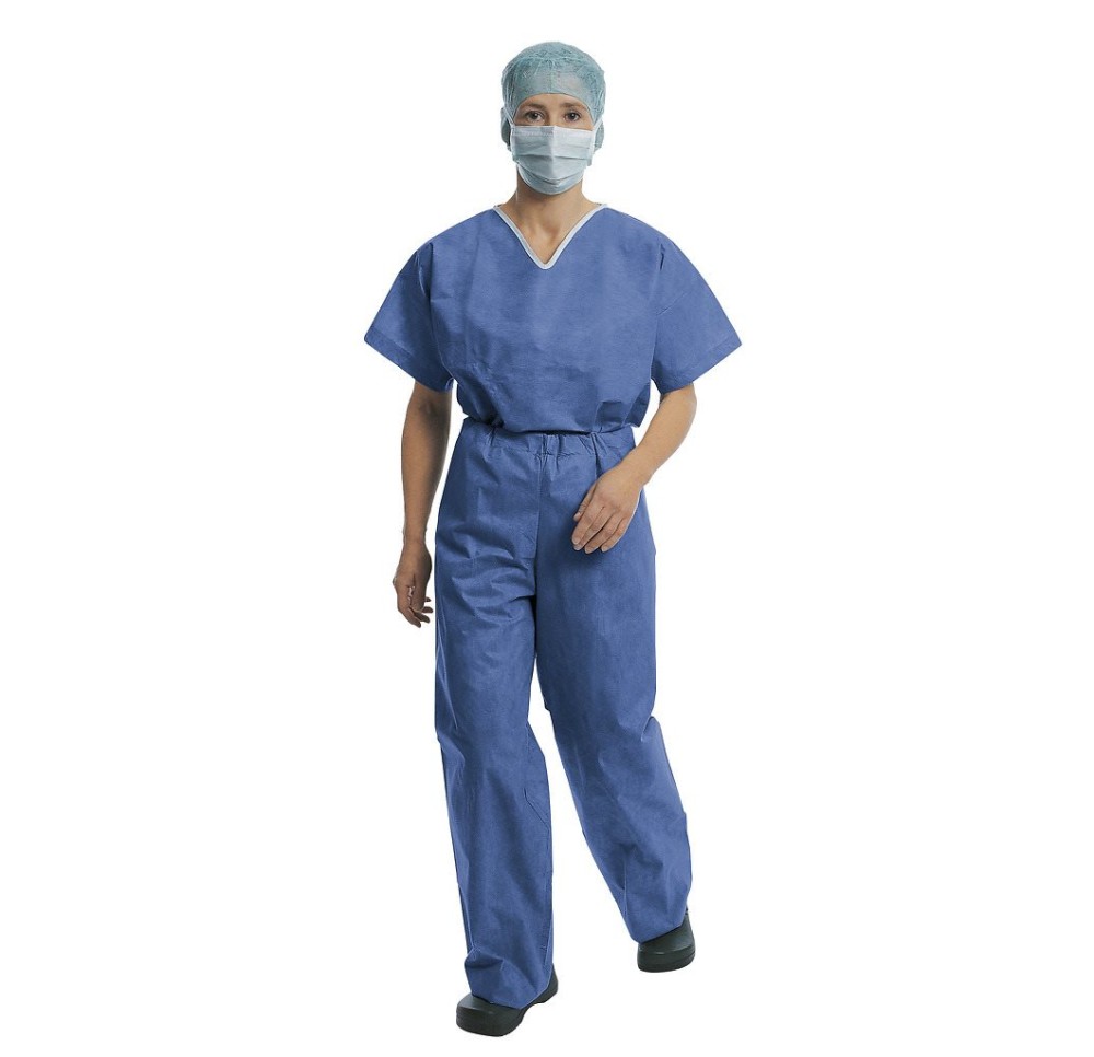 FOLIODRESS tenue de bloc opératoire S bleu 50 pce
