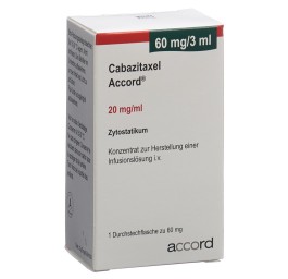 CABAZITAXEL Accord conc perf 60 mg/3ml 3 ml