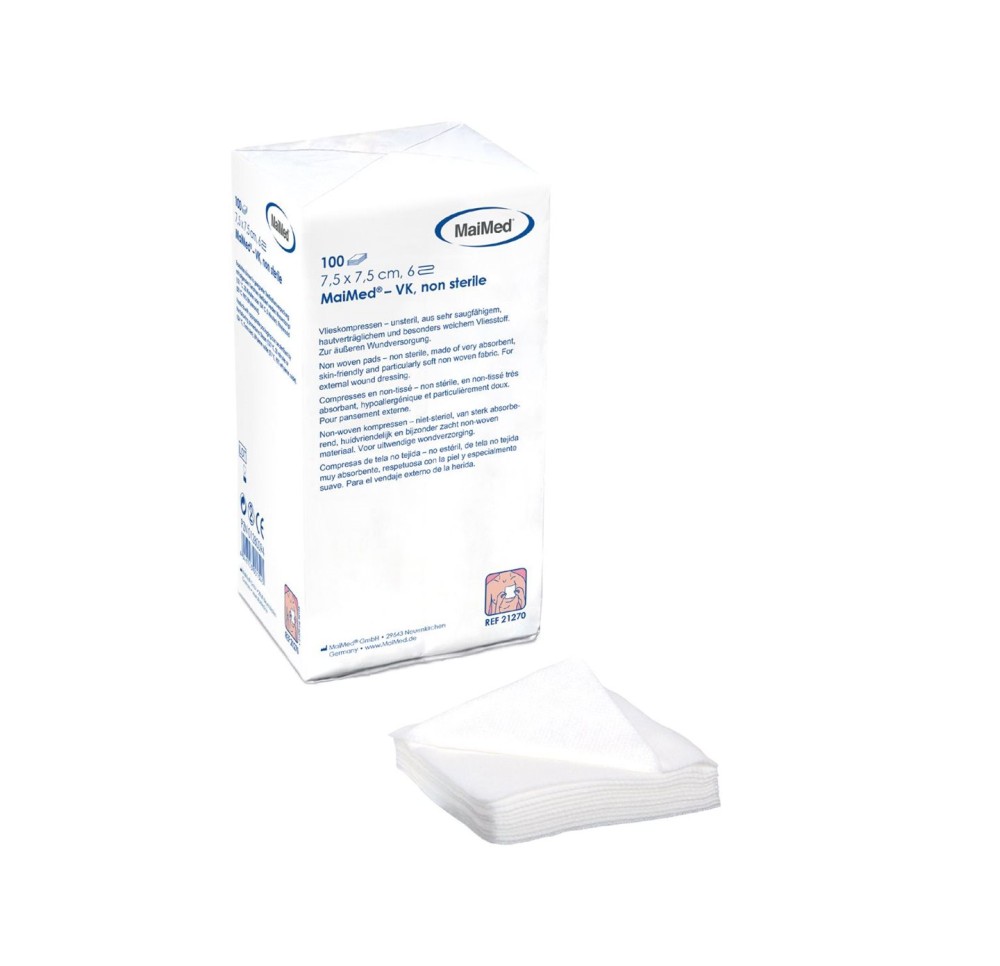 MAIMED compresse cellulose 7.5x7.5cm n st 100 pce