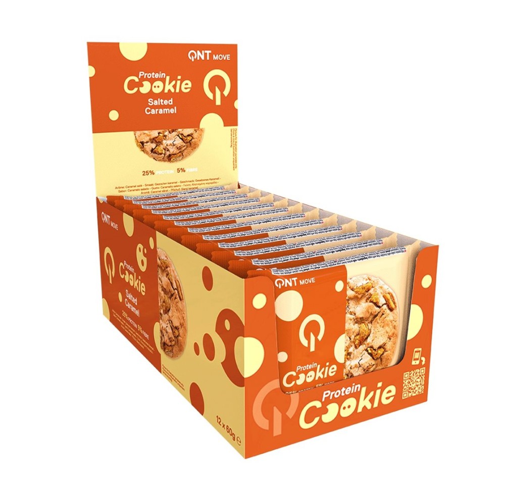 QNT Protein Cookie Salted Caramel 12 x 60 g