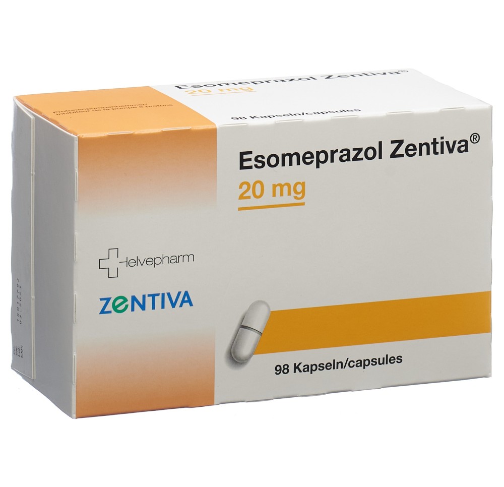 ESOMEPRAZOL Zentiva caps 20 mg 98 pce