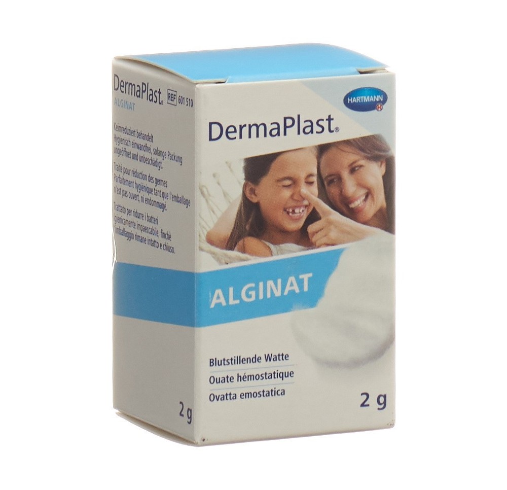 DERMAPLAST ALGINAT ouate hémostatique verre 2 g