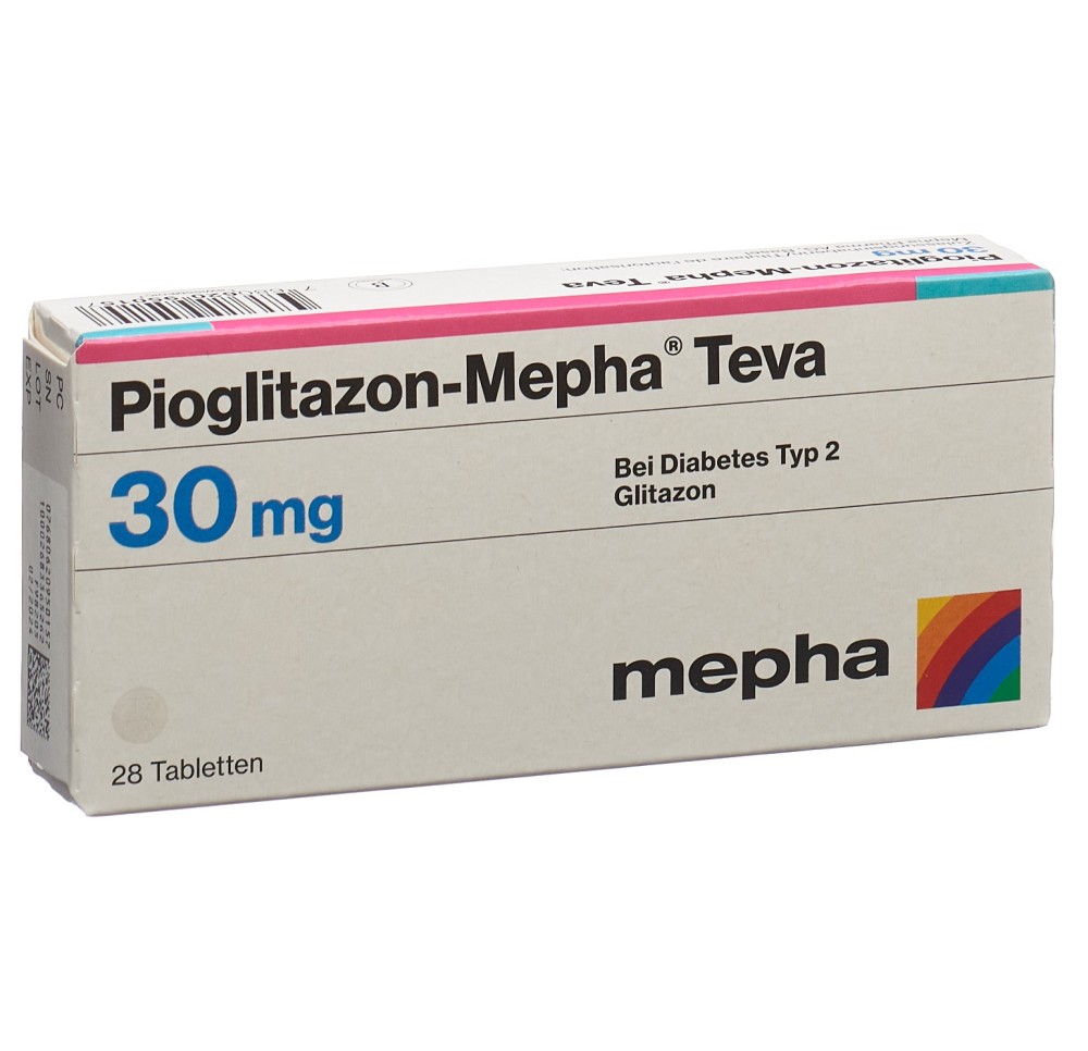 PIOGLITAZON Mepha Teva cpr 30 mg 28 pce