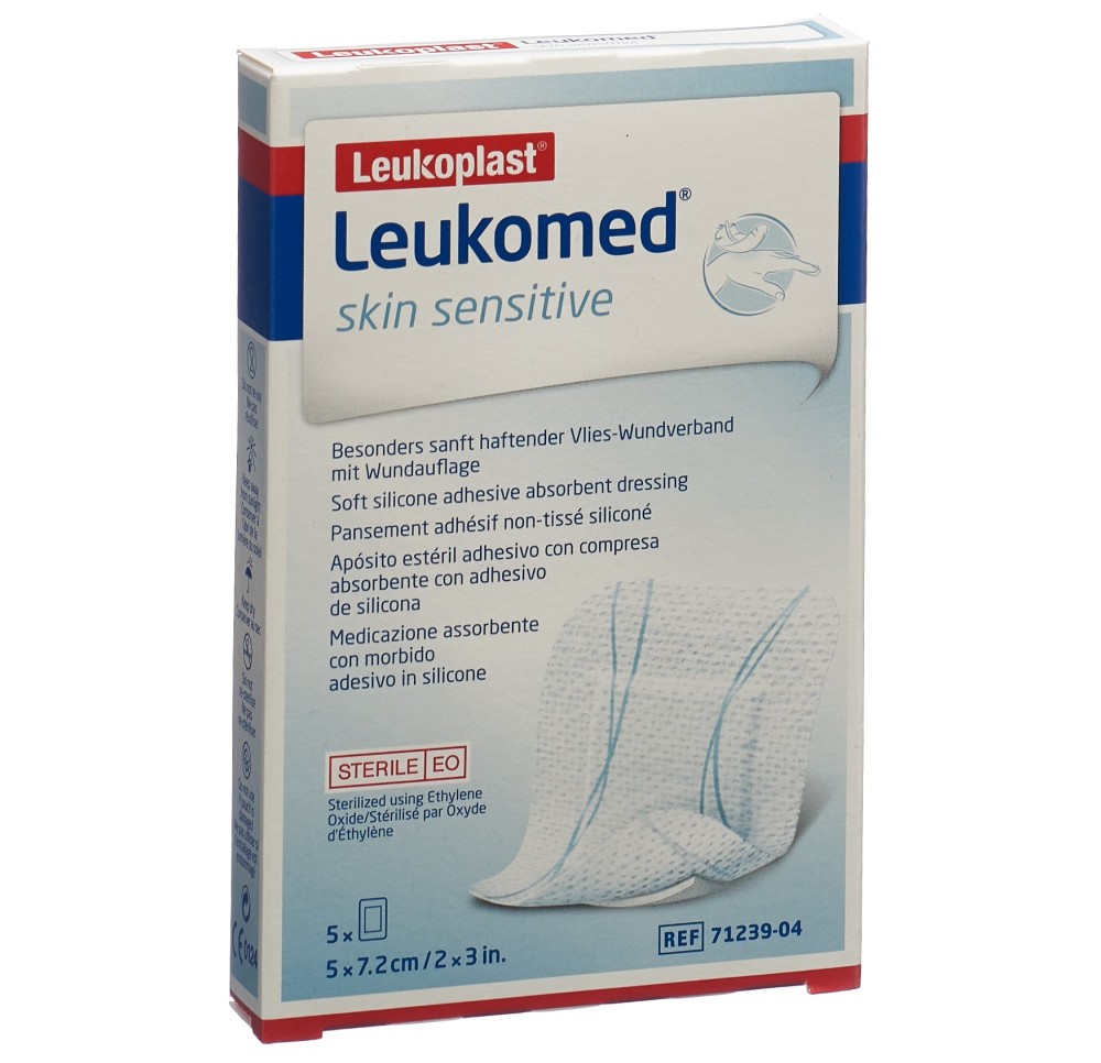 LEUKOMED skin sensitive 5x7.2cm 5 pce