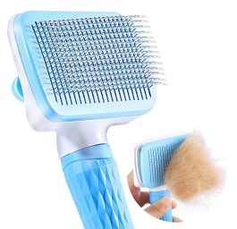 QUICK AID Brosse à fourrure autonettoyante