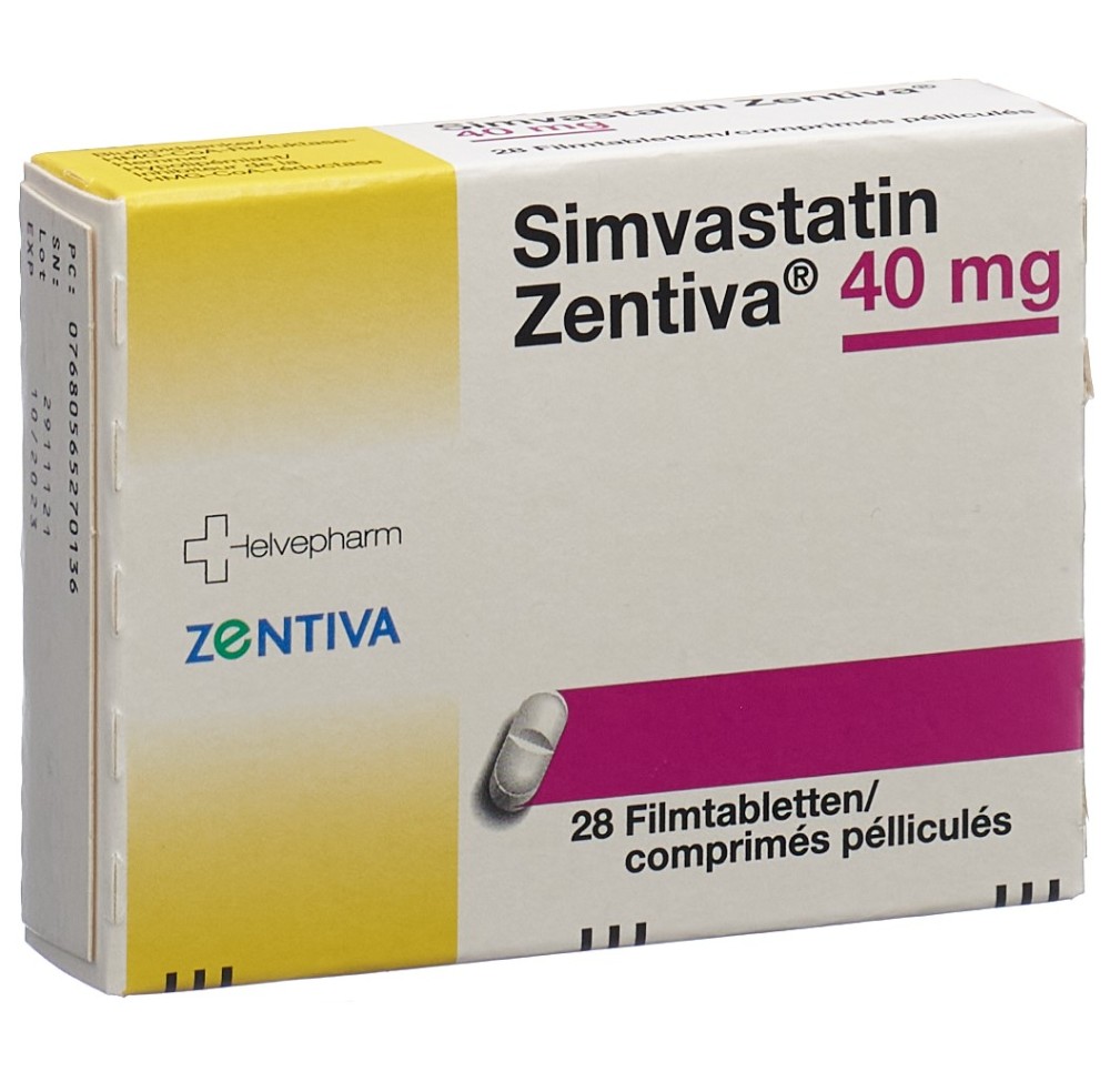 SIMVASTATIN Zentiva cpr pell 40 mg 28 pce