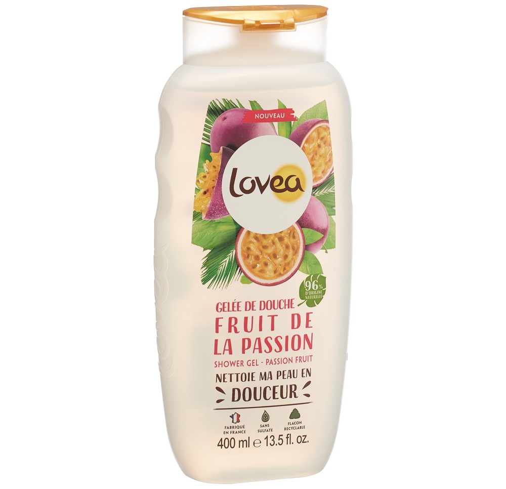 LOVEA gel douche fruit de la passion 400 ml