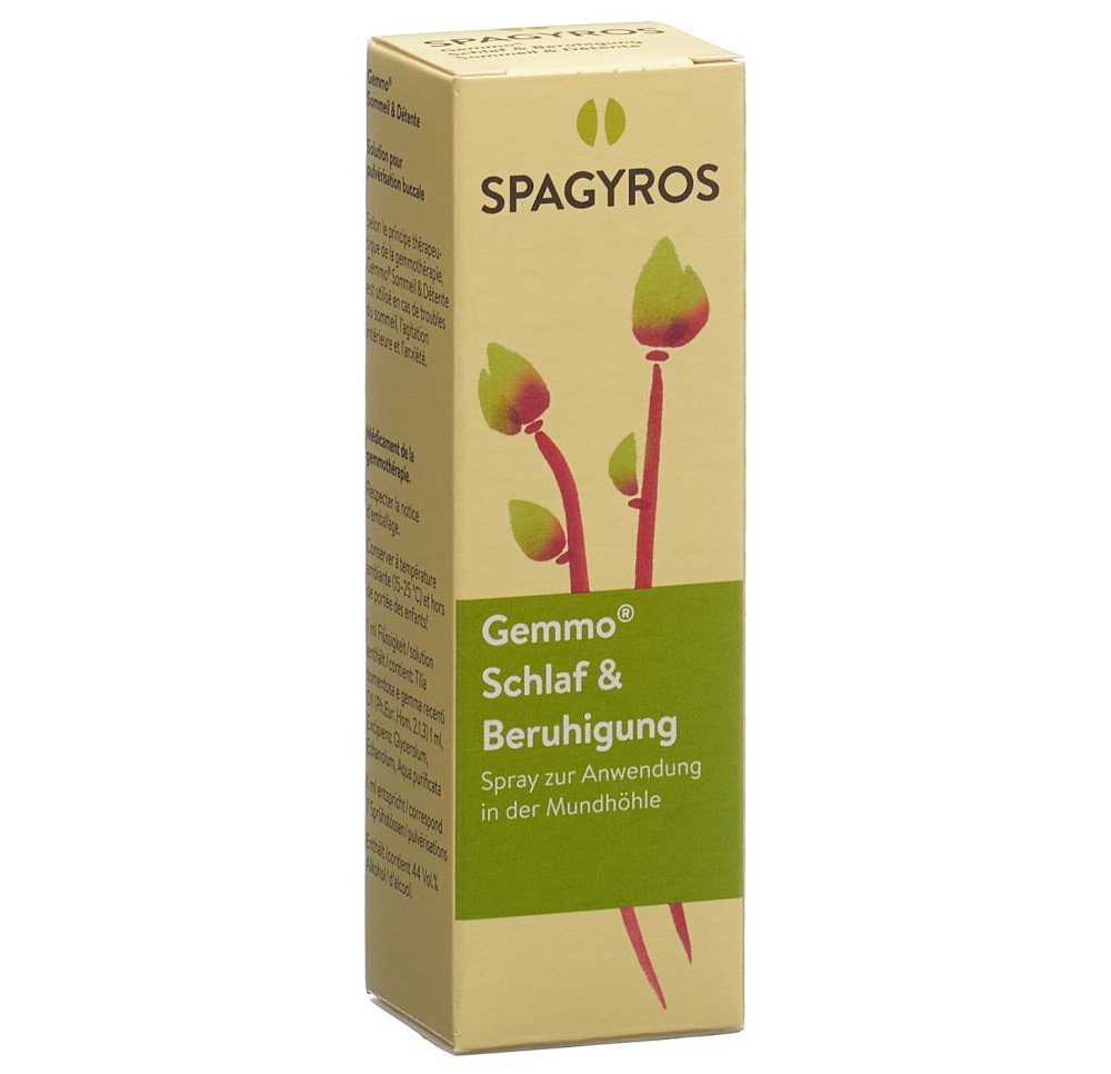 SPAGYROS GEMMO sommeil et détente spray bucc 30 ml