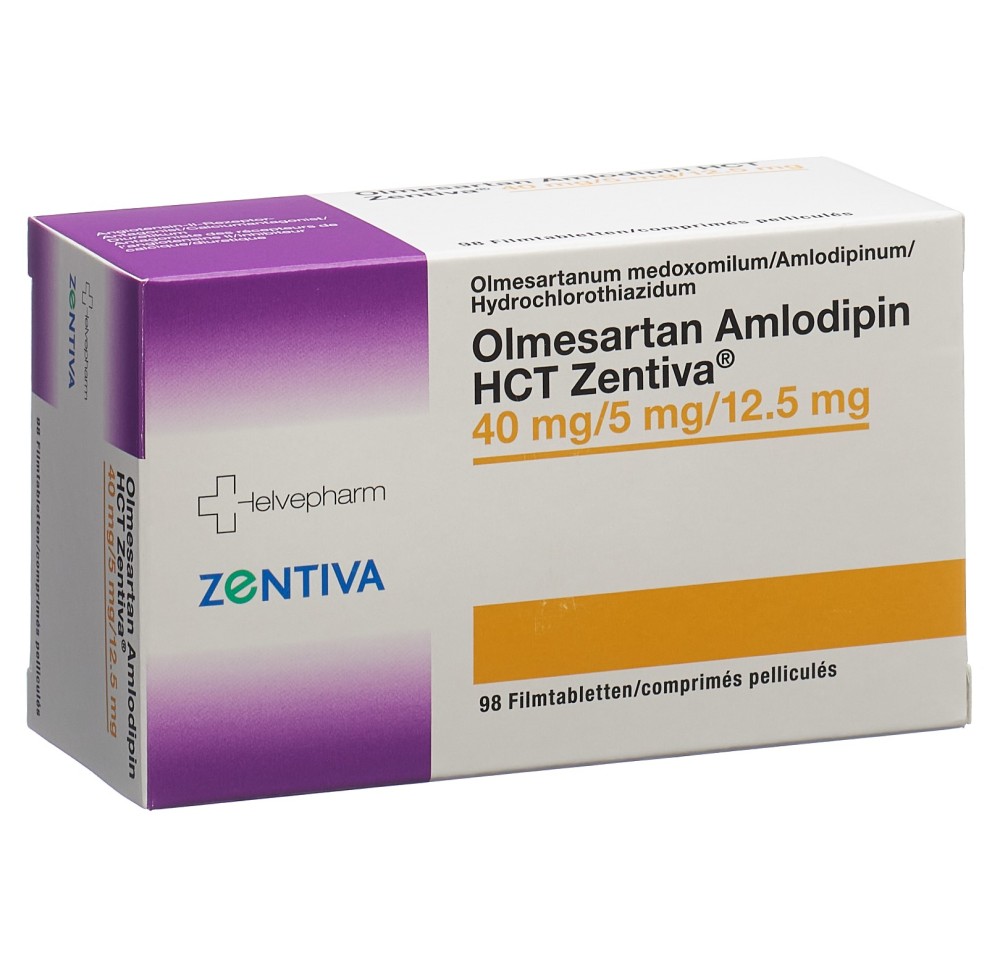 OLMESARTAN AMLODIPIN HCT Zentiva 40/5/12.5 98 pce
