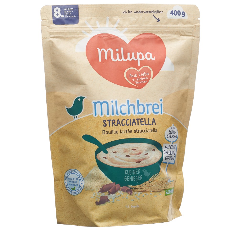 MILUPA bouillie lactée Stracciatella 8m 400 g