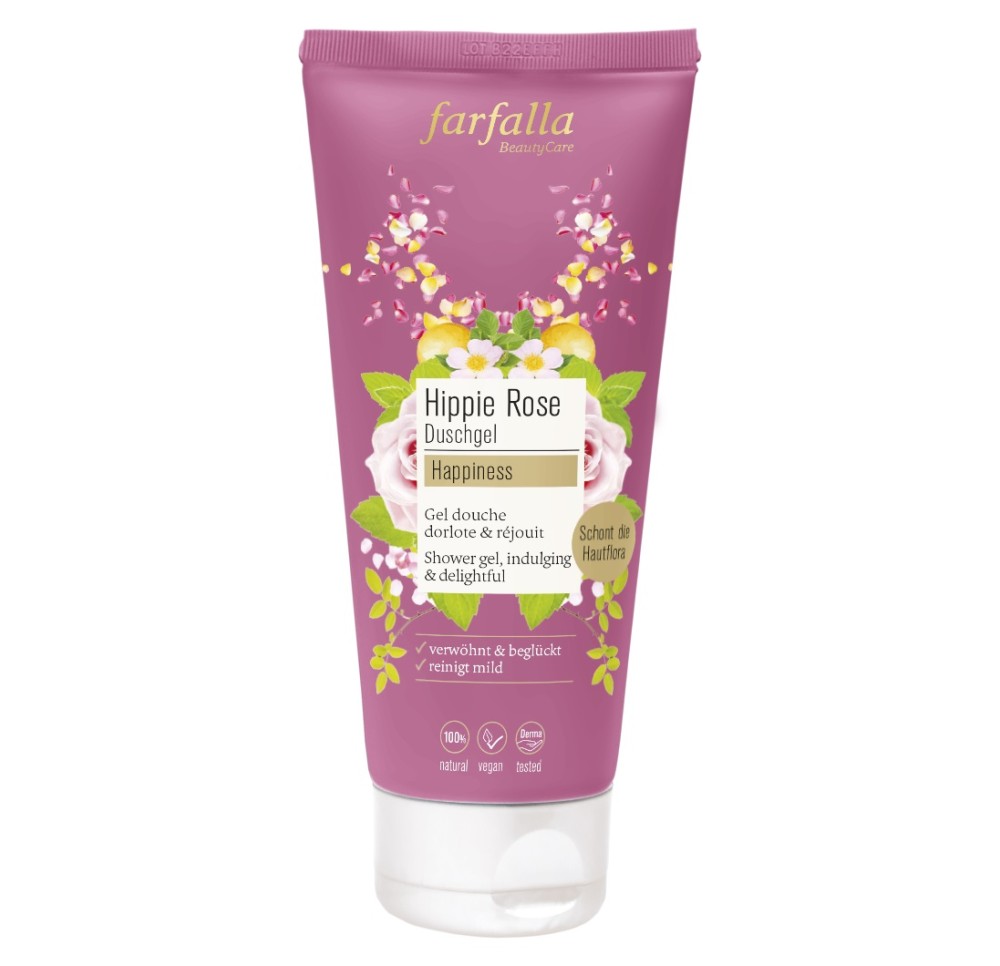 FARFALLA Gel douche Hippie rose tb 200 ml