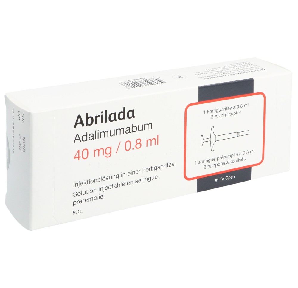 ABRILADA sol inj 40 mg/0.8ml ser pré 0.8 ml