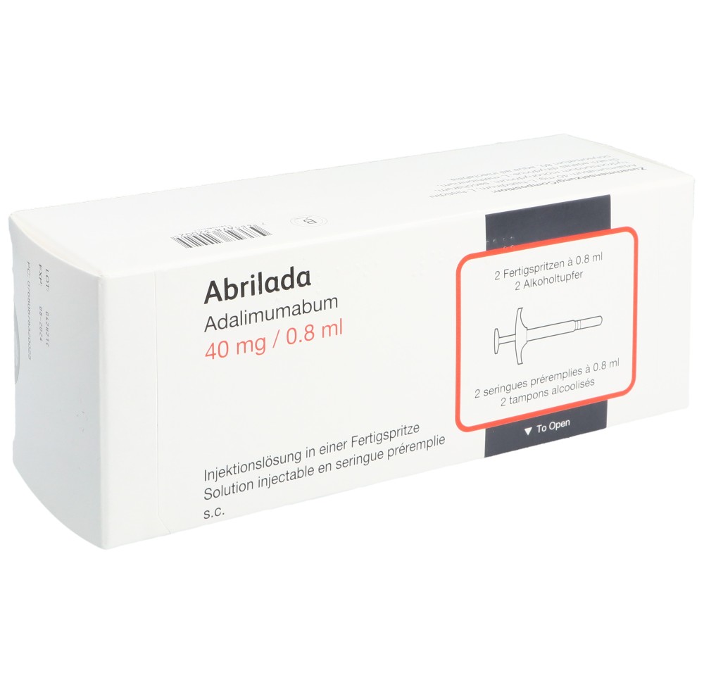 ABRILADA sol inj 40 mg/0.8ml ser pré 2 x 0.8 ml