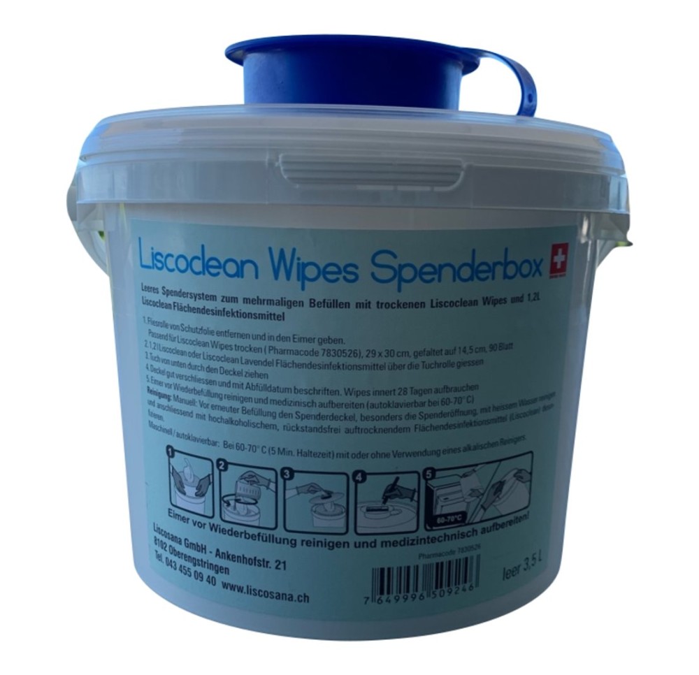 LISCOCLEAN Wipes boîte distributeur 3.5l vide
