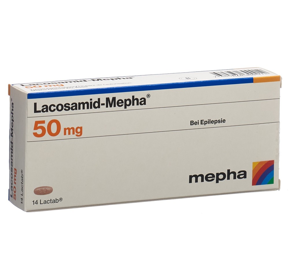 LACOSAMID Mepha Lactab 50 mg 14 pce