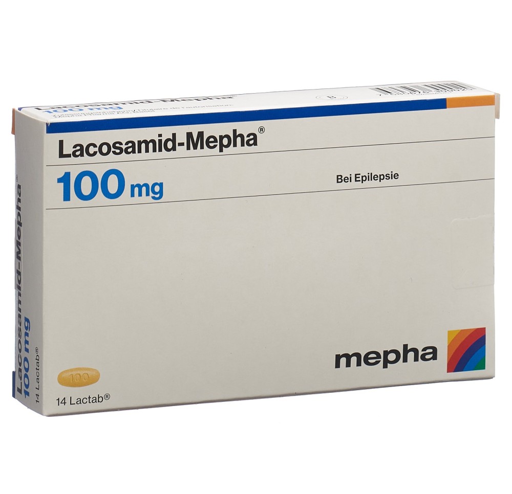 LACOSAMID Mepha Lactab 100 mg 14 pce