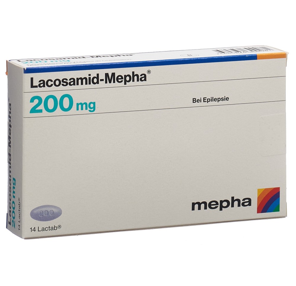 LACOSAMID Mepha Lactab 200 mg 14 pce
