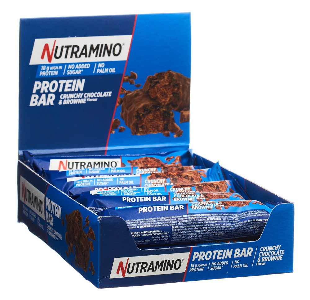 NUTRAMINO Proteinbar Chocolate Brownie 12 x 55 g
