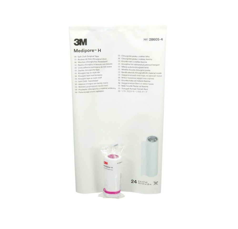 3M MEDIPORE H 10cmx1.8m emb séparé rouleau 24 pce