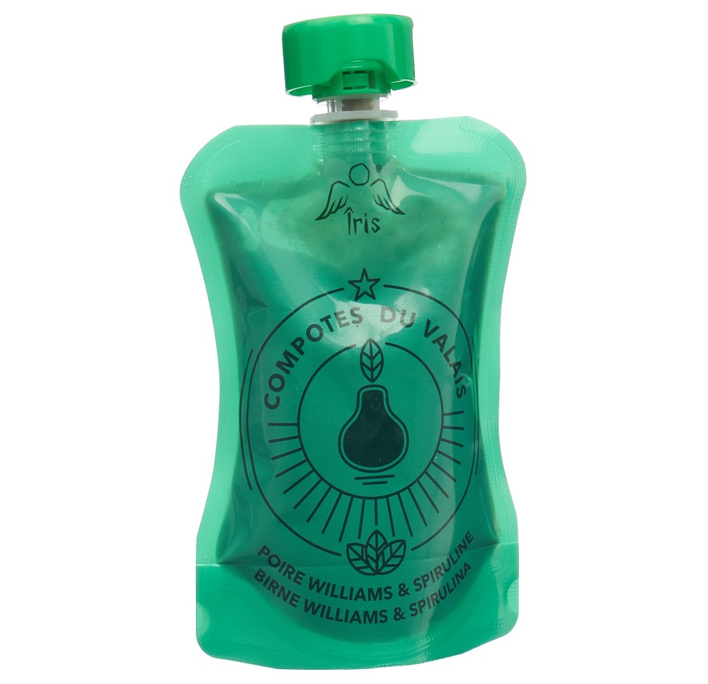 IRIS compote poire spiruline sach 100 g
