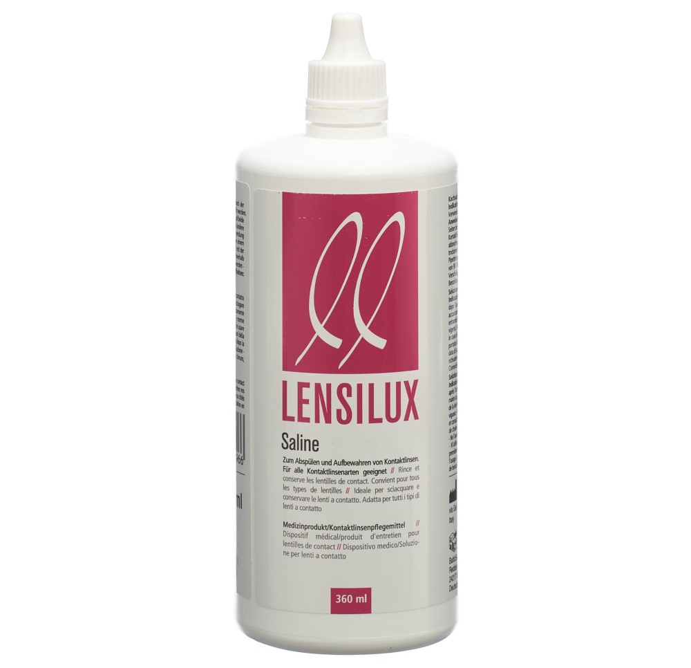LENSILUX Solution saline (nouveau) fl 360 ml