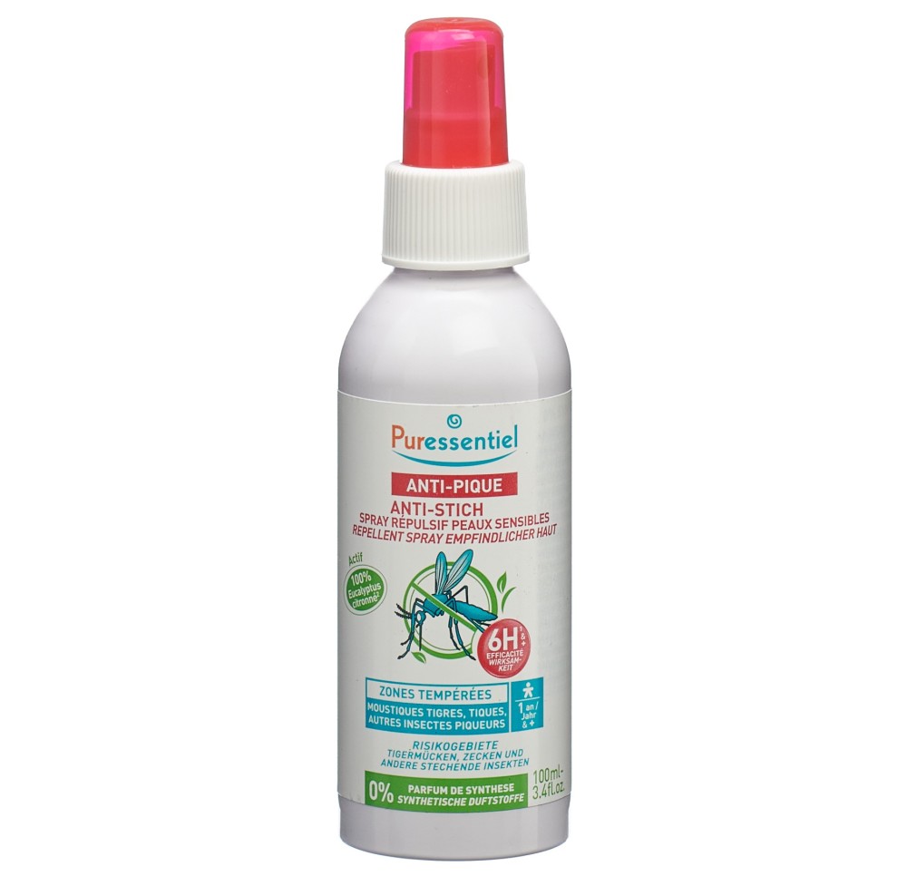 PURESSENTIEL anti-pique spr répul peau sens 100 ml