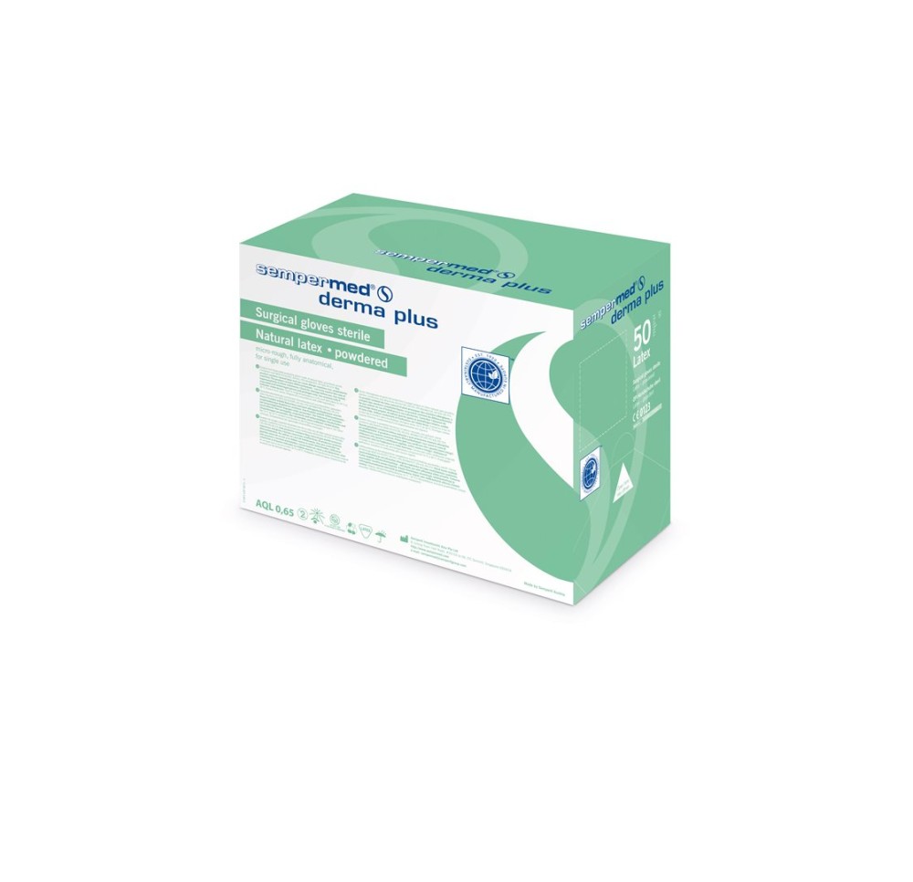 SEMPERMED Derma Plus 8.5 stérile 50 paire