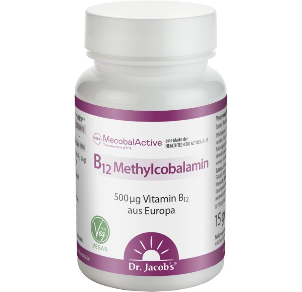 DR. JACOB'S B12 méthylcobalamine cpr bte 60 pce