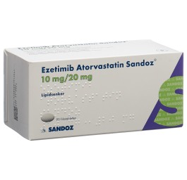 EZETIMIBE Atorvast Sandoz cpr pell 10/20mg 90 pce