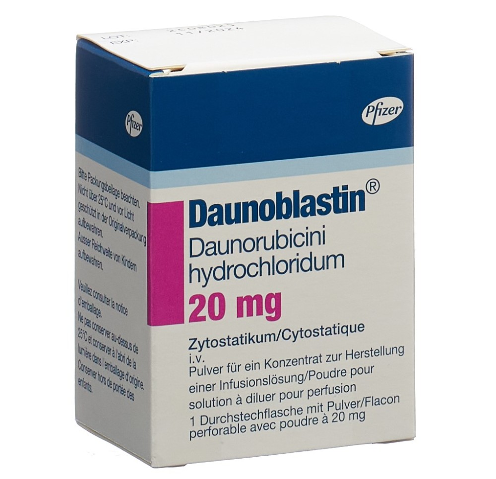 DAUNOBLASTIN subst sèche 20 mg flac