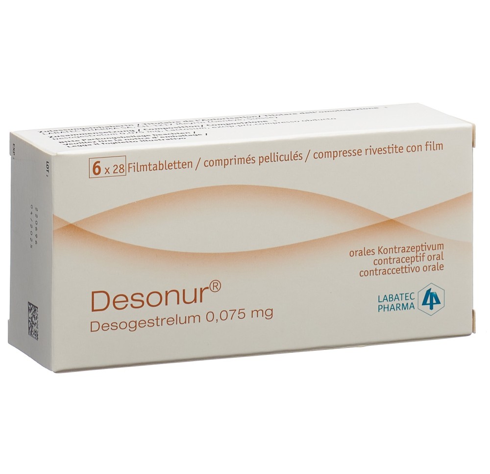 DESONUR cpr pell 0.075 mg 6 x 28 pce