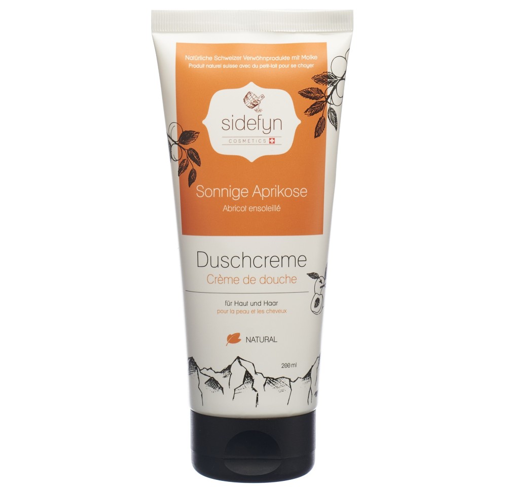 SIDEFYN crème douche abricot ensoleillé 200 ml