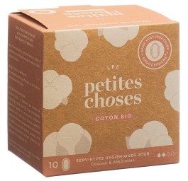 LES PETITES CHOSES serviett hyg jour bio 10 pce