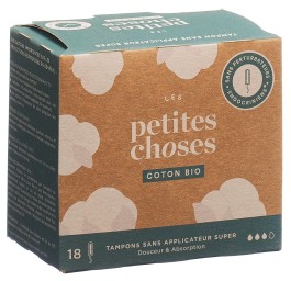 LES PETITES CHOSES tampons super bio 18 pce