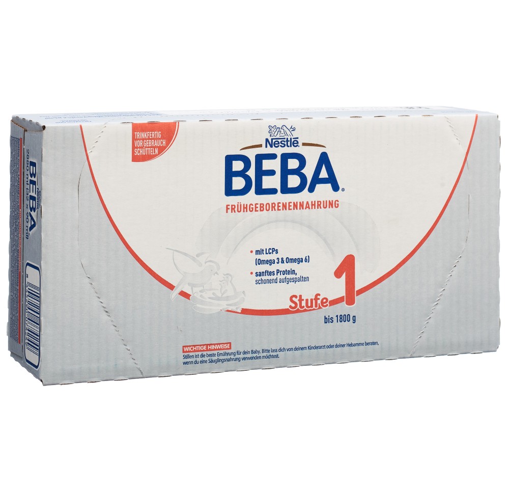 BEBA aliment prématurés éta 1 pr boire 32 x 90 ml