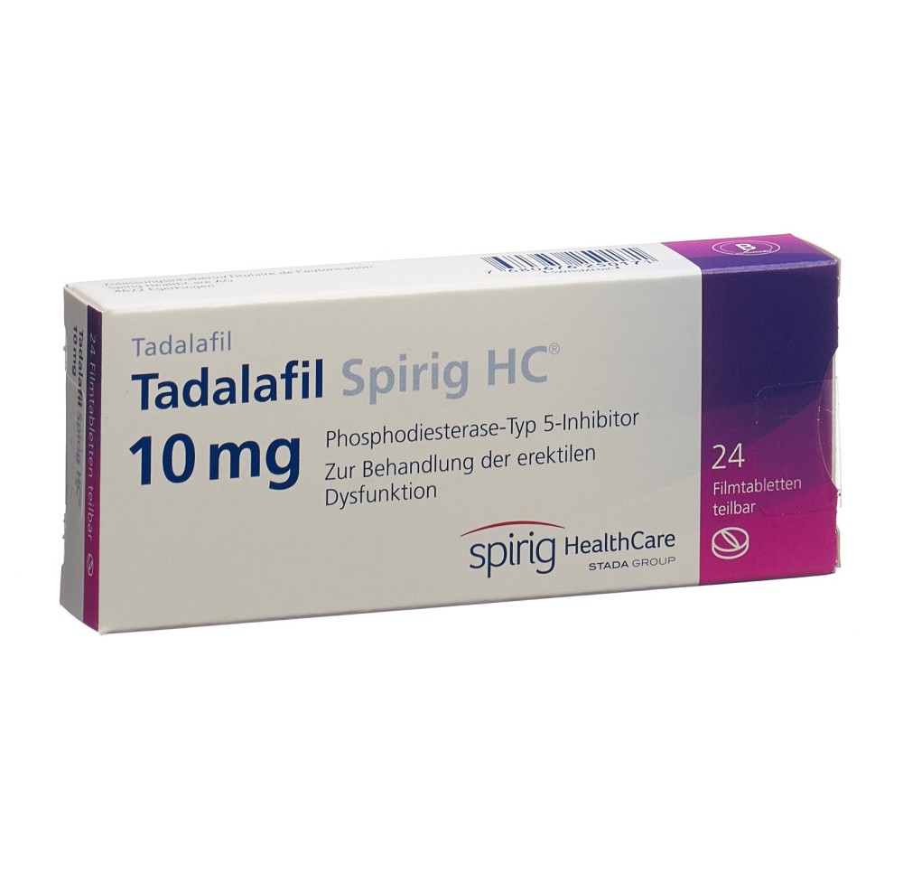 TADALAFIL Spirig HC cpr pell 10 mg 24 pce