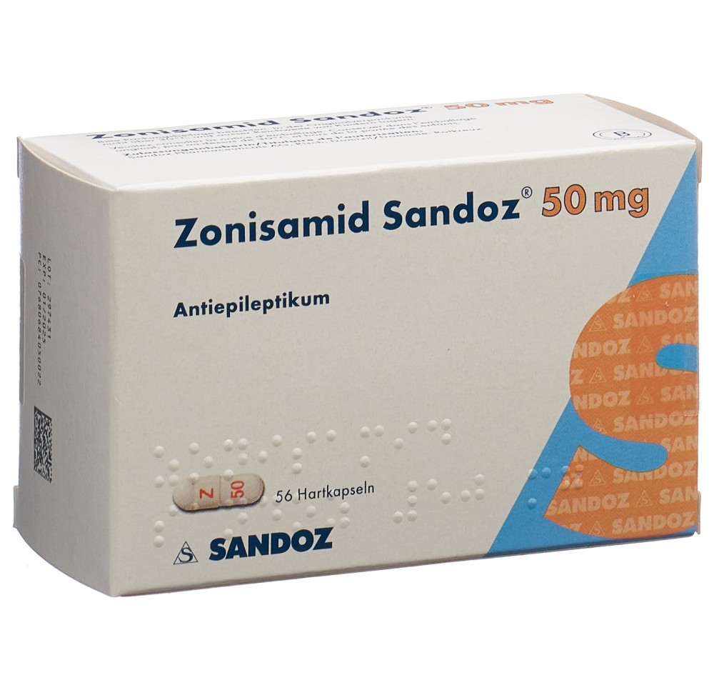 ZONISAMIDE Sandoz caps 50 mg 56 pce