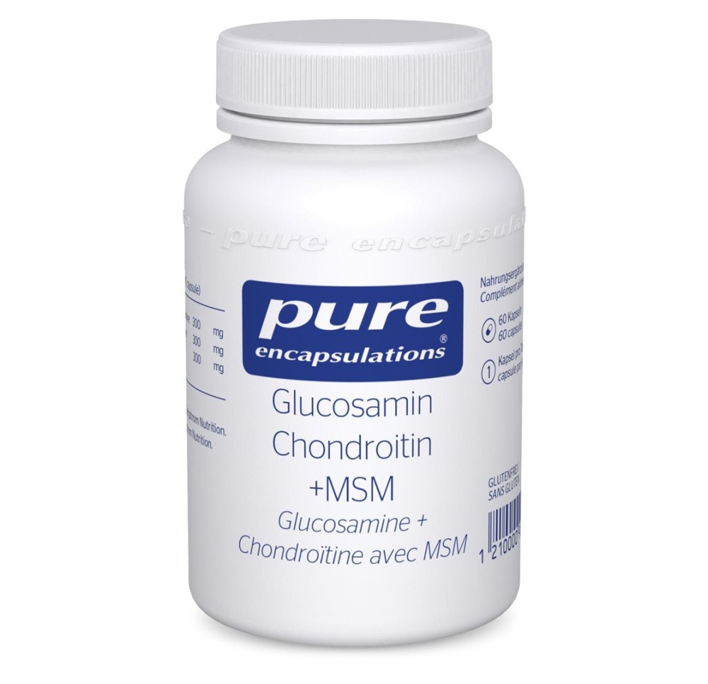 PURE glucosamine chondroïtine caps bte 60 pce