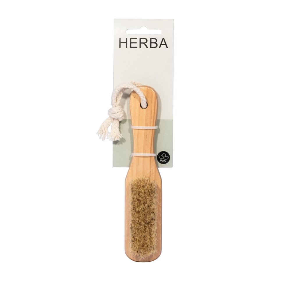 HERBA brosse à pieds av pierre ponce