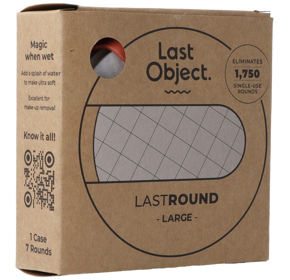 LASTROUND disques démaquillants réutil large pêche