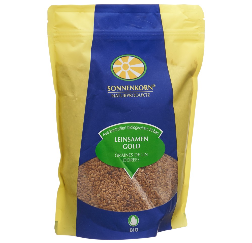 SONNENKORN graines lin dorées bio bourgeon 500 g