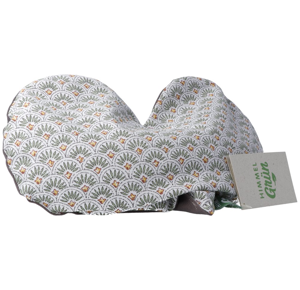HIMMELGRÜN coussin pépins raisin 30x26cm cœur harm