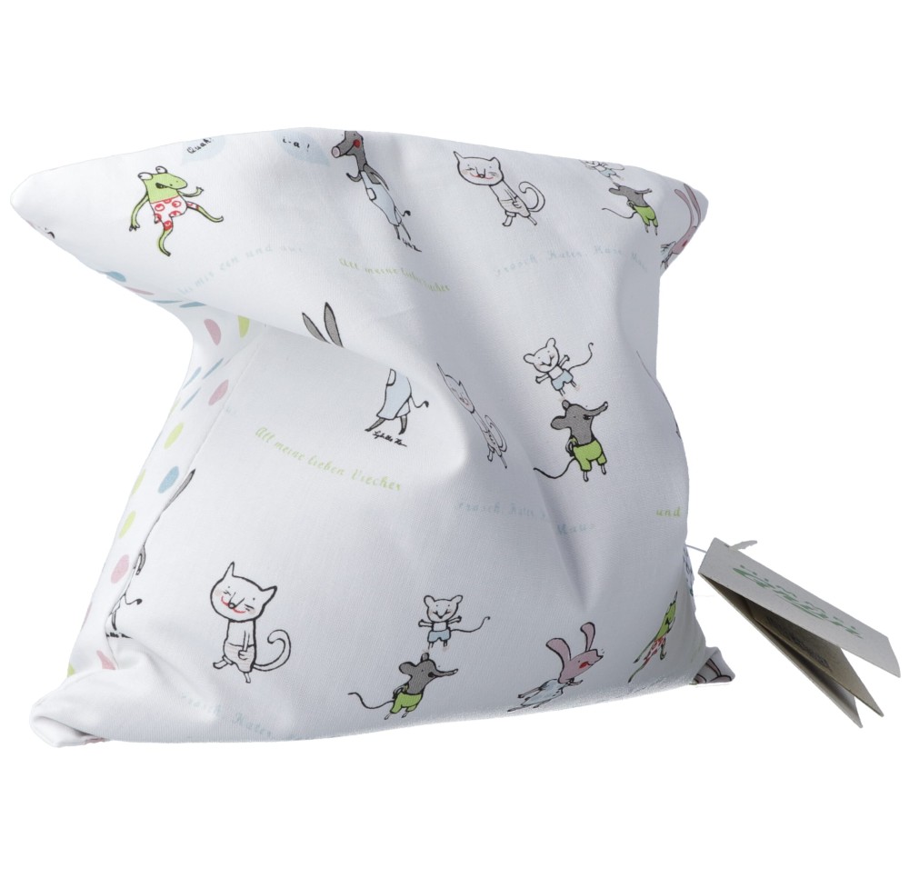 HIMMELGRÜN coussin grain colza 20x20cm adora bêtes