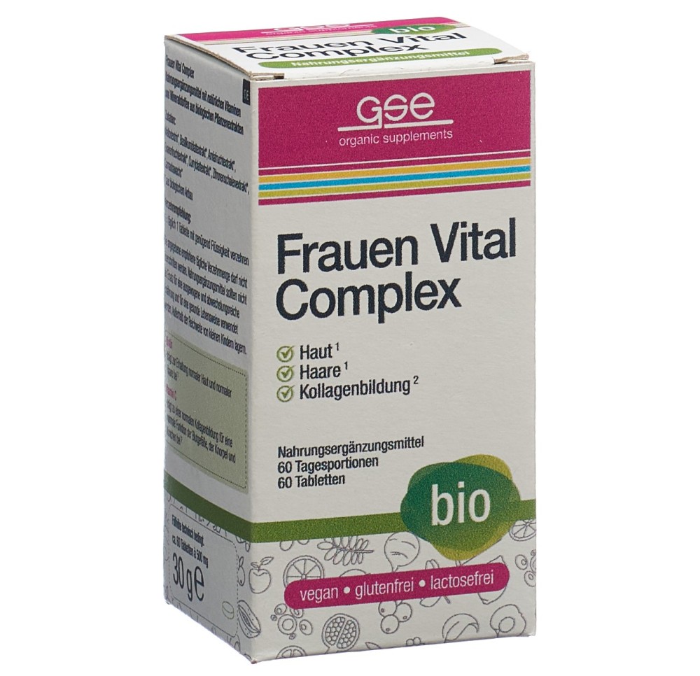 GSE Femmes Vital Complexe cpr bio verre 60 pce