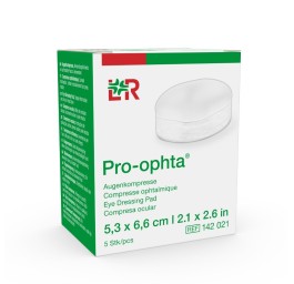 PRO-OPHTA compresse ophta 5.3x6.6cm stérile 5 pce