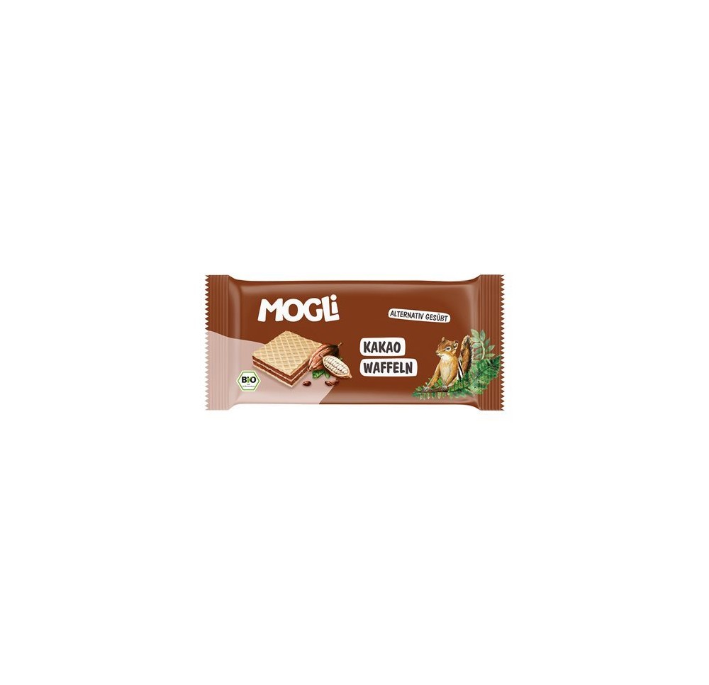 MOGLI Gaufres au cacao bio 20 x 15 g