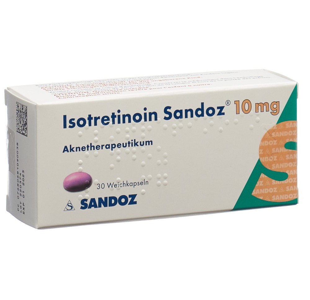ISOTRETINOIN Sandoz caps moll 10 mg 30 pce