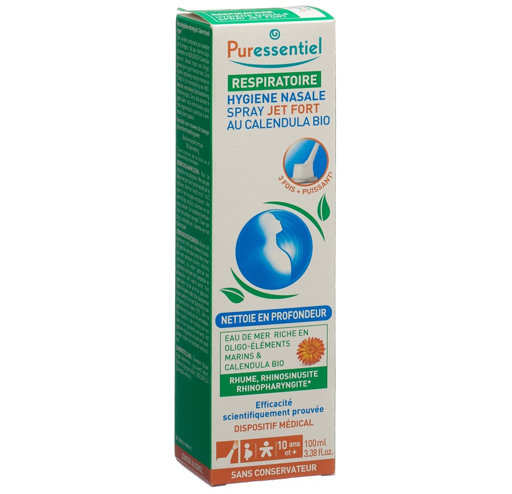 PURESSENTIEL spray hygiène nasale jet fort 100 ml